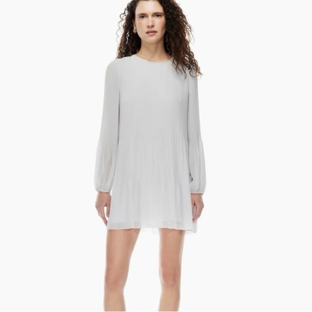 Aritzia Wilfred Daydreamer Mini Dress in Vin Gris